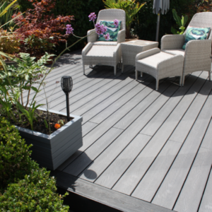 Piranha Hunter-Mid-Grey Composite Decking