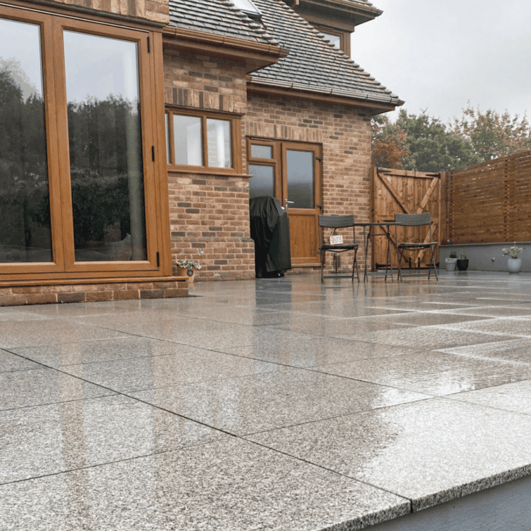 Silver Grey Granite Paving