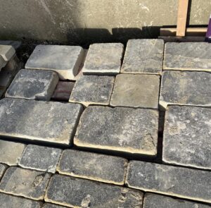 Yorkshire Stone Blackened Setts Block Paving