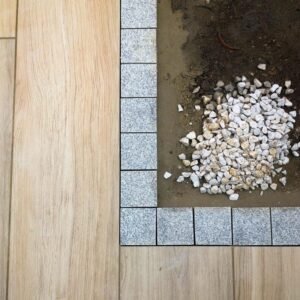 Silver Grey Granite Sawn Edge Setts