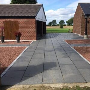Black Granite Paving