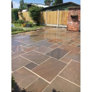 Autumn Brown Stone Patio